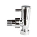 Hudson Reed Angled Radiator Valve Pack (Pairs) Chrome - Unbeatable Bathrooms