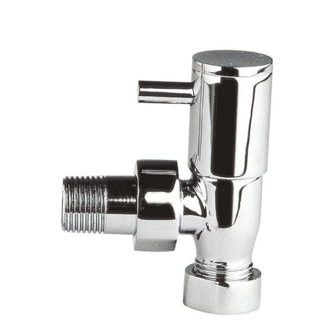 Hudson Reed Angled Radiator Valve Pack (Pairs) Chrome - Unbeatable Bathrooms