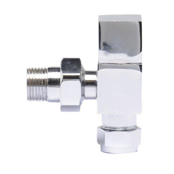 Hudson Reed Pure Square Radiator Valves Pack Angled pairs - Unbeatable Bathrooms