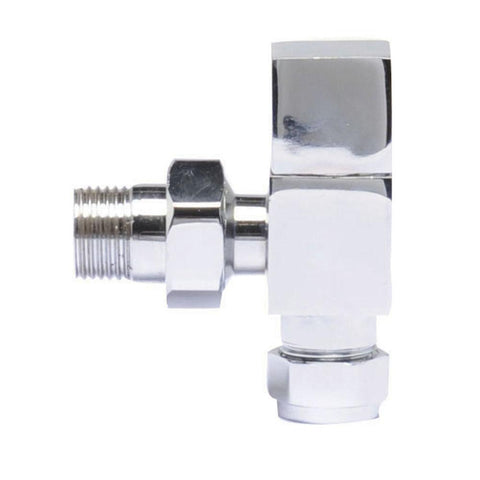 Hudson Reed Pure Square Radiator Valves Pack Angled pairs - Unbeatable Bathrooms