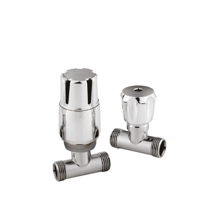 Hudson Reed Straight Thermo Radiator Valve Pack - Unbeatable Bathrooms
