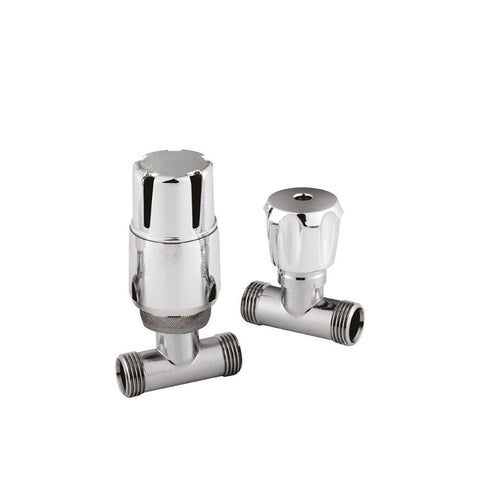 Hudson Reed Straight Thermo Radiator Valve Pack - Unbeatable Bathrooms
