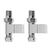 Hudson Reed Pure Square Radiator Valve Pack Straight - Unbeatable Bathrooms