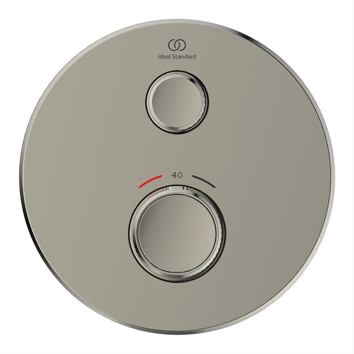 Ideal Standard Ceratherm Navigo Built-In Thermostatic 1 Outlet Round Shower Mixer - Unbeatable Bathrooms