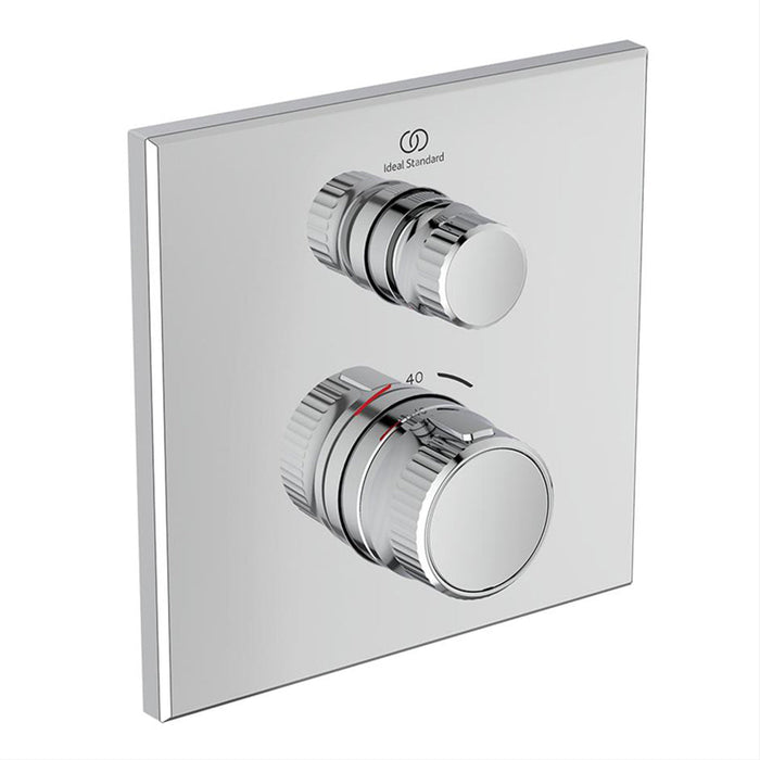 Ideal Standard Ceratherm Navigo Built-In Thermostatic 1 Outlet Square Shower Mixer - Unbeatable Bathrooms