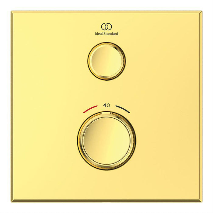 Ideal Standard Ceratherm Navigo Built-In Thermostatic 1 Outlet Square Shower Mixer - Unbeatable Bathrooms