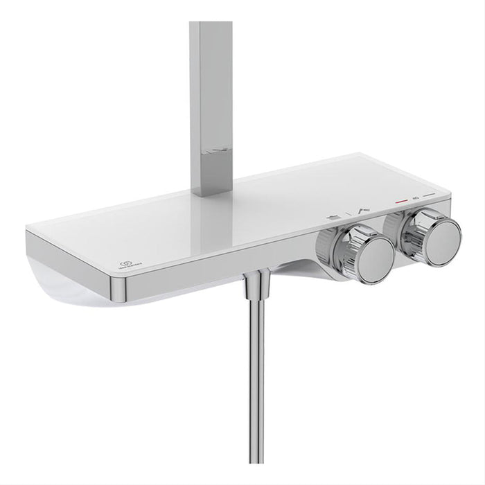 Ideal Standard Ceratherm S200 Exposed Thermostatic Shelf Shower System - Unbeatable Bathrooms