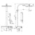 Ideal Standard Ceratherm S200 Exposed Thermostatic Shelf Shower System - Unbeatable Bathrooms