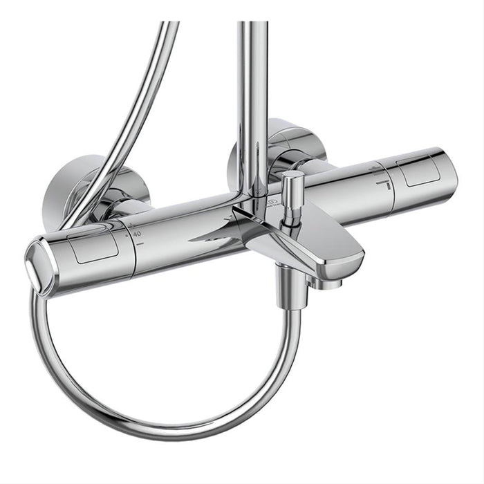 Ideal Standard Ceratherm T100 Flex Exposed Thermostatic Bath Shower System - Unbeatable Bathrooms