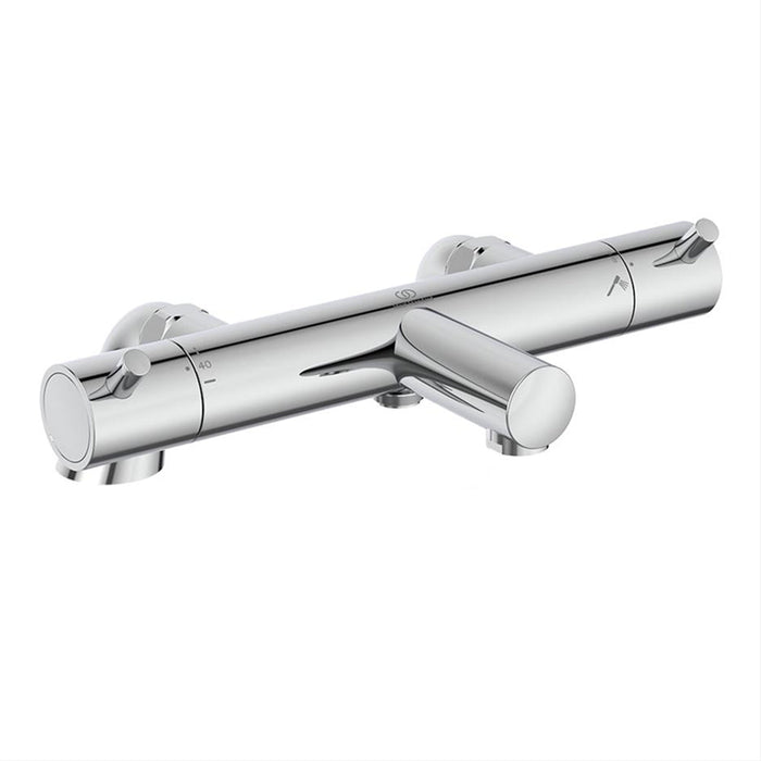 Ideal Standard Ceratherm T125 Exposed Thermostatic Deck Mounted Bath Shower Mixer - Unbeatable Bathrooms