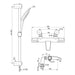 Ideal Standard Ceratherm T100 Exposed Thermostatic Rim Mounted Bath Shower Mixer Pack - Unbeatable Bathrooms