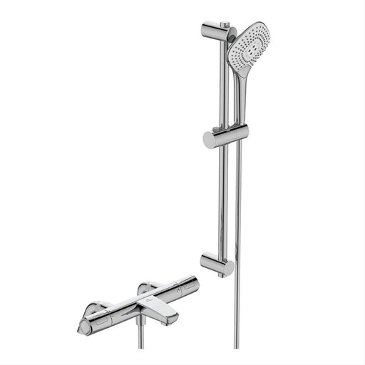 Ideal Standard Ceratherm T100 Exposed Thermostatic Rim Mounted Bath Shower Mixer Pack - Unbeatable Bathrooms