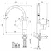 Ideal Standard Ceraplan Single Lever High Tubular Spout Kitchen Mixer - Unbeatable Bathrooms