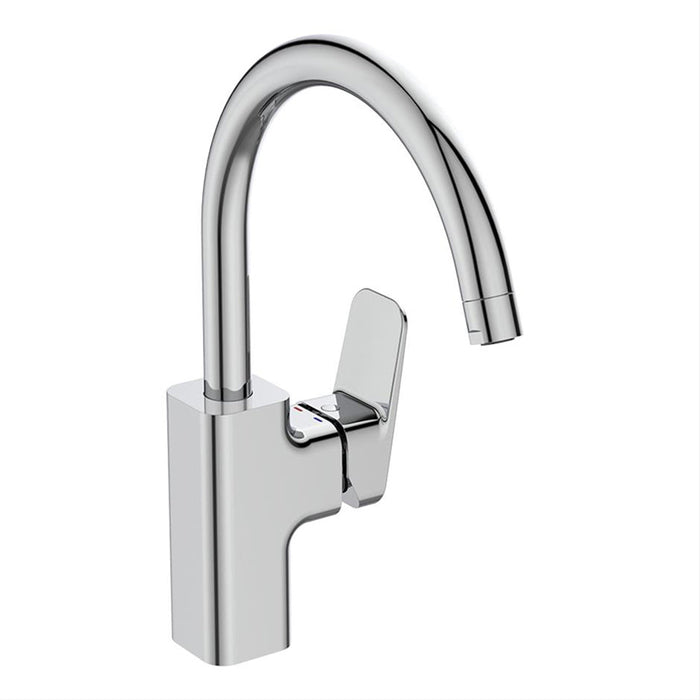Ideal Standard Ceraplan Single Lever High Tubular Spout Kitchen Mixer - Unbeatable Bathrooms