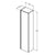 Ideal Standard Connect EQ 400mm Tall Column Unit with 1 Door - Unbeatable Bathrooms