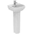 Ideal Standard i.Life A 23cm Pedestal Washbasin Unit - Unbeatable Bathrooms