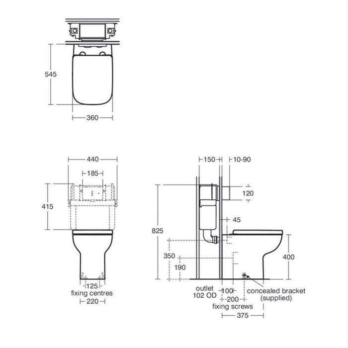 Ideal Standard i.Life A Back To Wall Toilet with Rimless+ Technology - Unbeatable Bathrooms