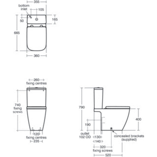 Ideal Standard i.Life A Close Coupled Comfort Height Toilet with Rimless+ Technology - Unbeatable Bathrooms