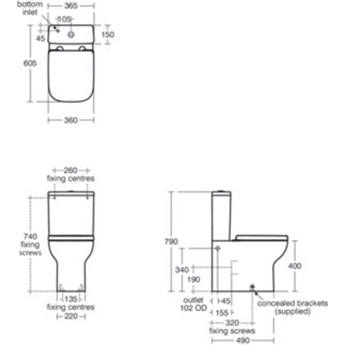 Ideal Standard i.Life S Compact Close Coupled Toilet with Rimless+ Technology - Unbeatable Bathrooms
