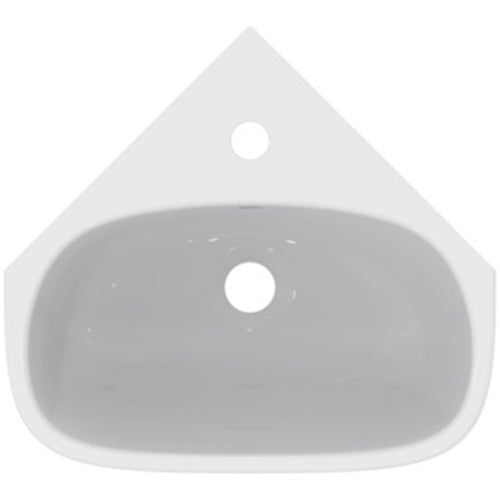 Ideal Standard i.Life A 40cm Corner Handrinse 1 Taphole Basin - Unbeatable Bathrooms