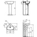 Ideal Standard i.Life A 40cm Corner Handrinse 1 Taphole Basin - Unbeatable Bathrooms