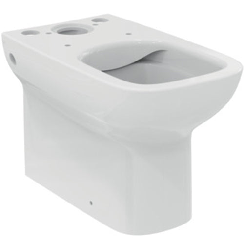 Ideal Standard i.Life A Close Coupled Compact Back To Wall WC Bowl with Horizontal Outlet & Rimless+ Technology - Unbeatable Bathrooms