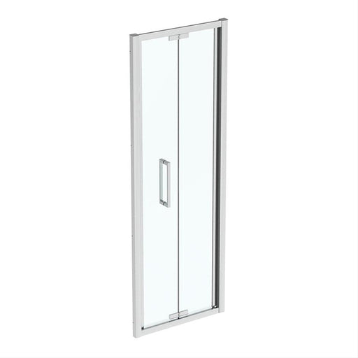 Ideal Standard i.Life Infold Door with Idealclean Clear Glass - Bright Silver - Unbeatable Bathrooms