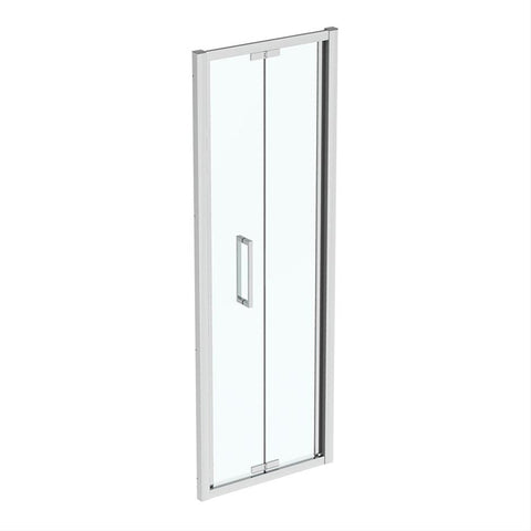 Ideal Standard i.Life Infold Door with Idealclean Clear Glass - Bright Silver - Unbeatable Bathrooms