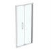Ideal Standard i.Life Infold Door with Idealclean Clear Glass - Bright Silver - Unbeatable Bathrooms