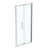 Ideal Standard i.Life Infold Door with Idealclean Clear Glass - Bright Silver - Unbeatable Bathrooms