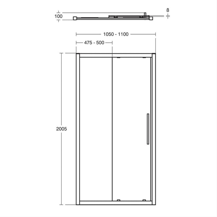 Ideal Standard i.Life Slider Door - Unbeatable Bathrooms