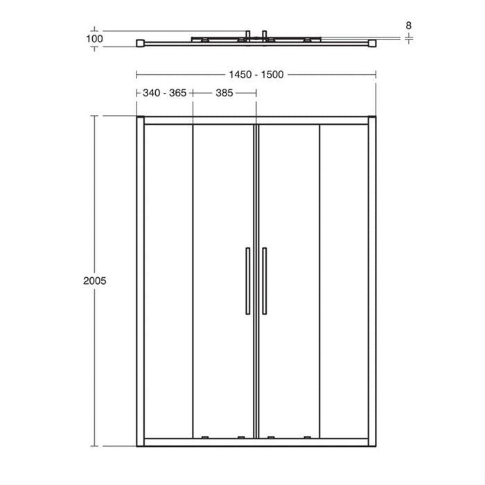 Ideal Standard i.Life Slider 2 Door - Unbeatable Bathrooms