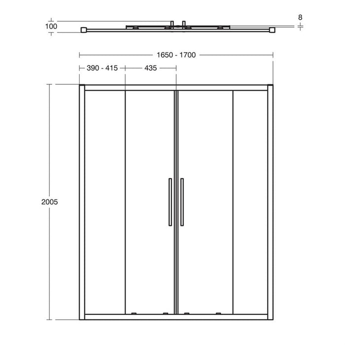 Ideal Standard i.Life Slider 2 Door - Unbeatable Bathrooms