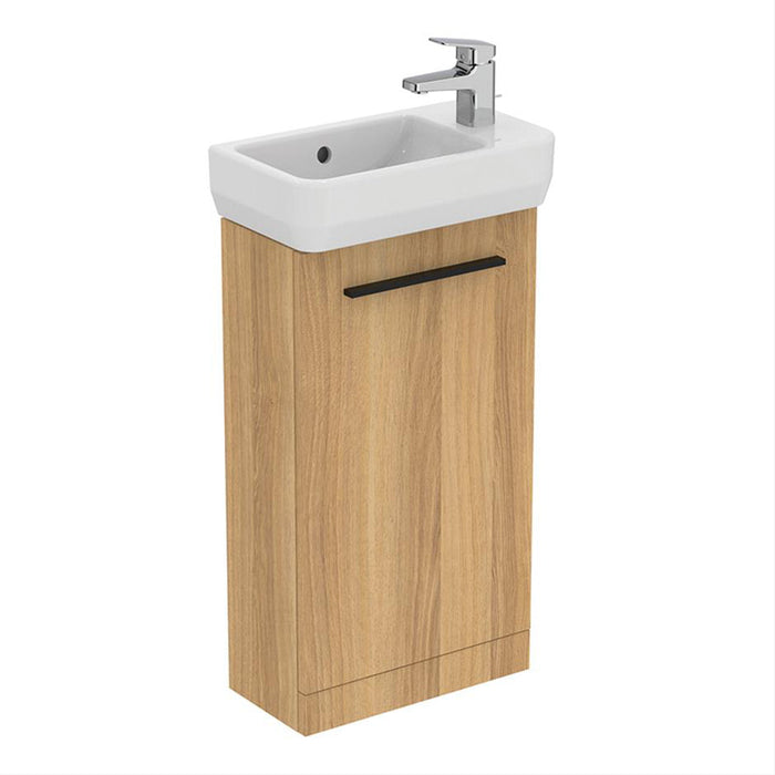 Ideal Standard i.Life S 41cm Floor Standing Guest Washbasin Unit with 1 Door - Unbeatable Bathrooms