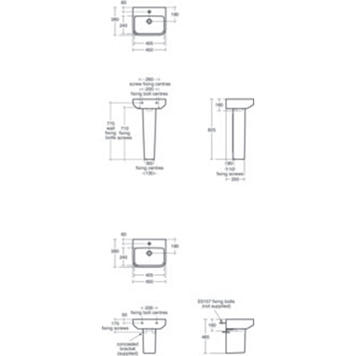 Ideal Standard i.Life B 45cm Handrinse Basin - Unbeatable Bathrooms