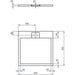 Ideal Standard Ultra Flat S i.Life Square Shower Tray - Unbeatable Bathrooms