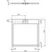 Ideal Standard Ultra Flat S i.Life Square Shower Tray - Unbeatable Bathrooms
