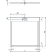 Ideal Standard Ultra Flat S i.Life Square Shower Tray - Unbeatable Bathrooms