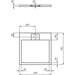 Ideal Standard Ultra Flat S i.Life Square Shower Tray - Unbeatable Bathrooms