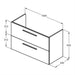 Ideal Standard i.Life A 60cm / 80cm / 100cm / 120cm Wall Hung Vanity Unit - Unbeatable Bathrooms