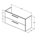 Ideal Standard i.Life A 60cm / 80cm / 100cm / 120cm Wall Hung Vanity Unit - Unbeatable Bathrooms