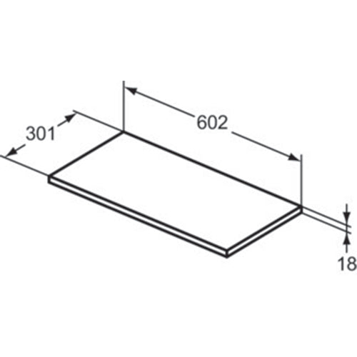 Ideal Standard i.Life A 60cm Semi-Countertop Washbasin Unit - Unbeatable Bathrooms