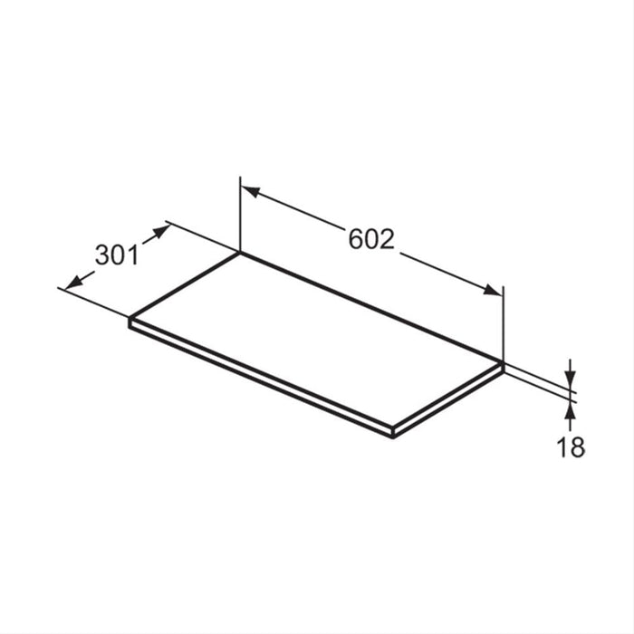 Ideal Standard i.Life A 60cm Semi-Countertop Washbasin Unit - Unbeatable Bathrooms