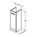 Ideal Standard i.Life A 23cm Pedestal Washbasin Unit - Unbeatable Bathrooms