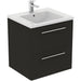 Ideal Standard i.Life B 60cm / 80cm / 100cm 2 Drawer Wall Hung Vanity Unit - Unbeatable Bathrooms
