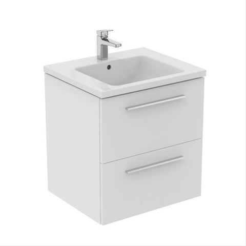 Ideal Standard i.Life B 60cm / 80cm / 100cm 2 Drawer Wall Hung Vanity Unit - Unbeatable Bathrooms