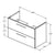Ideal Standard i.Life B 60cm / 80cm / 100cm 2 Drawer Wall Hung Vanity Unit - Unbeatable Bathrooms
