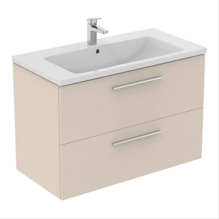 Ideal Standard i.Life B 60cm / 80cm / 100cm 2 Drawer Wall Hung Vanity Unit - Unbeatable Bathrooms