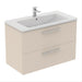 Ideal Standard i.Life B 60cm / 80cm / 100cm 2 Drawer Wall Hung Vanity Unit - Unbeatable Bathrooms