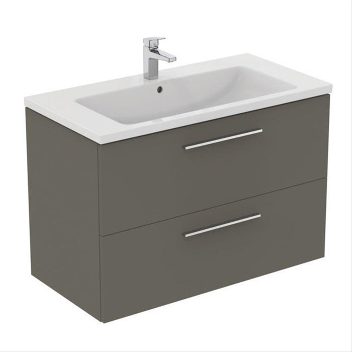 Ideal Standard i.Life B 60cm / 80cm / 100cm 2 Drawer Wall Hung Vanity Unit - Unbeatable Bathrooms